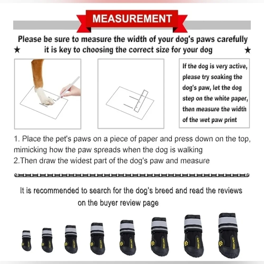 QUMY Dog Shoes #682, 1198